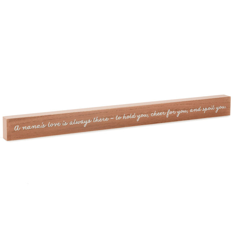 Hallmark A Nana's Love Wood Quote Sign, 23.5x2