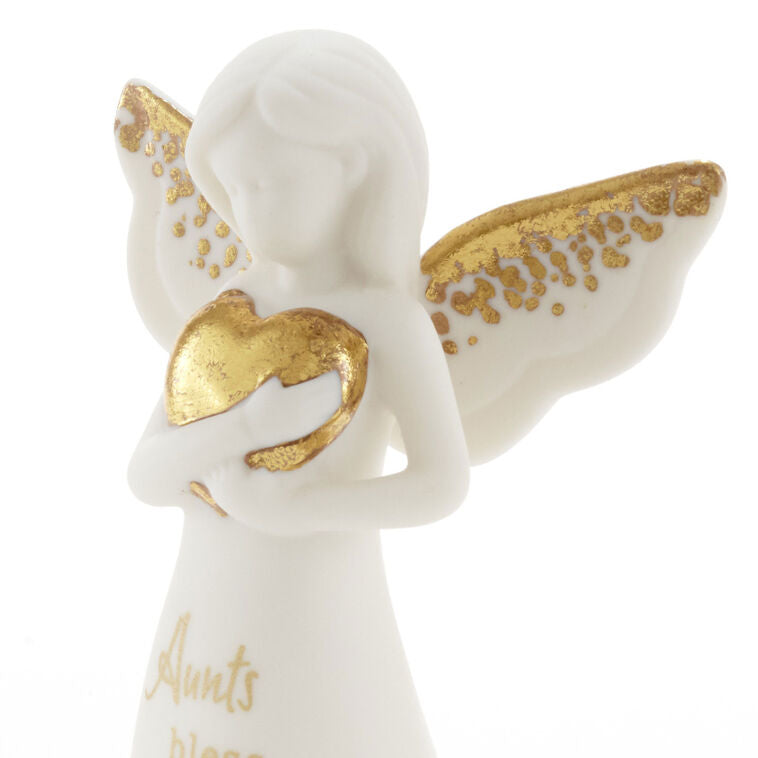 Hallmark An Aunt's Blessings Mini Angel Figurine, 3.8"