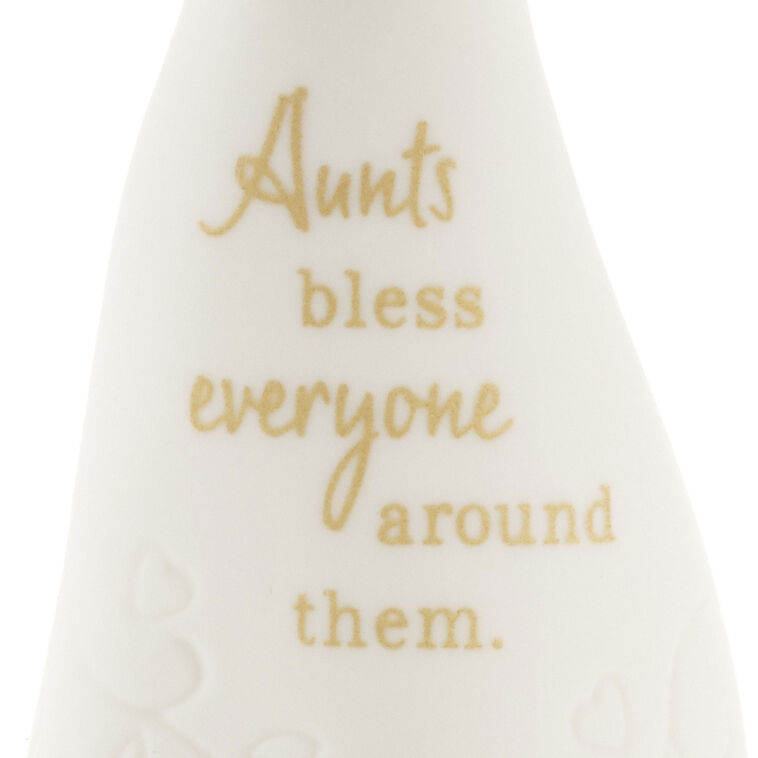 Hallmark An Aunt's Blessings Mini Angel Figurine, 3.8"