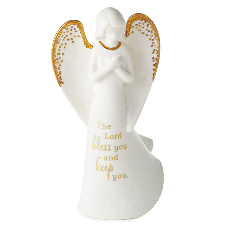 Hallmark Joanne's Angels Bless You And Keep You Angel Figurine, 5.8"