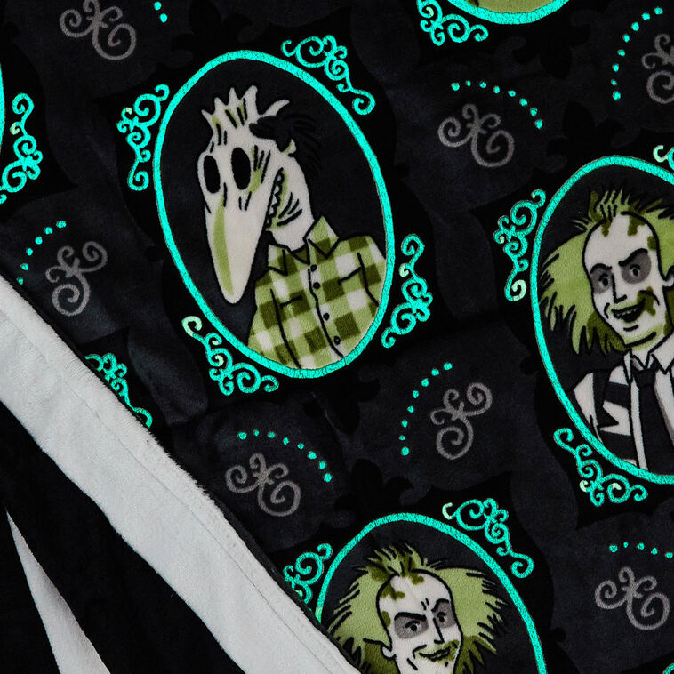 Hallmark Beetlejuice™ Glow-in-the-Dark Throw Blanket, 50x60
