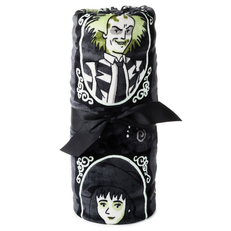Hallmark Beetlejuice™ Glow-in-the-Dark Throw Blanket, 50x60
