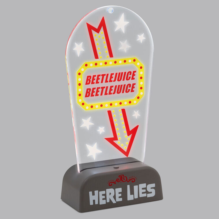 Hallmark Beetlejuice™ Light-Up Tabletop Sign, 10.5"