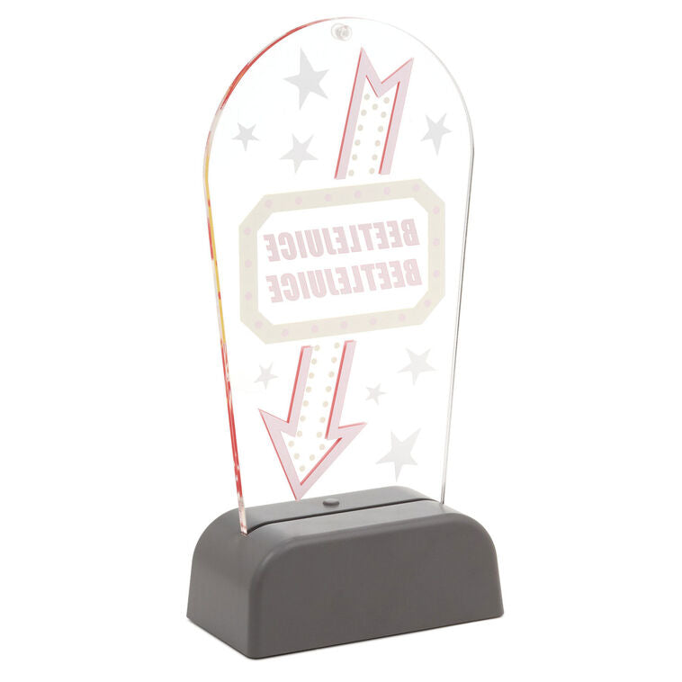 Hallmark Beetlejuice™ Light-Up Tabletop Sign, 10.5"