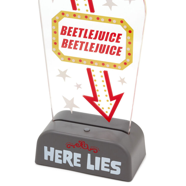 Hallmark Beetlejuice™ Light-Up Tabletop Sign, 10.5"