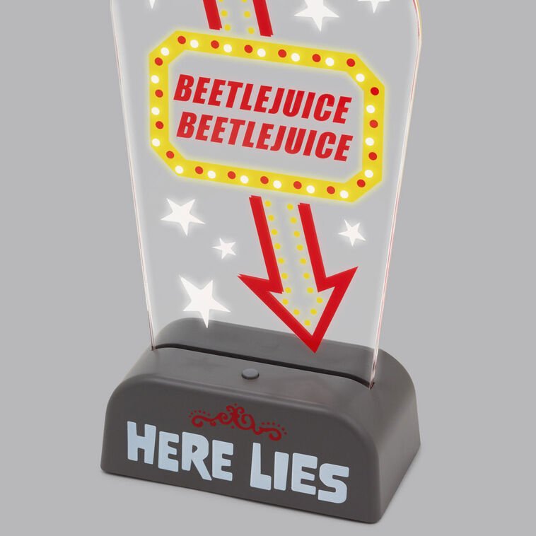 Hallmark Beetlejuice™ Light-Up Tabletop Sign, 10.5"