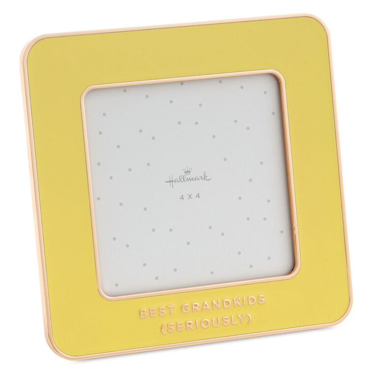 Hallmark Best Grandkids Yellow Enamel Picture Frame, 4x4