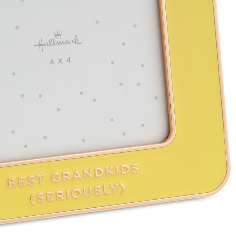 Hallmark Best Grandkids Yellow Enamel Picture Frame, 4x4