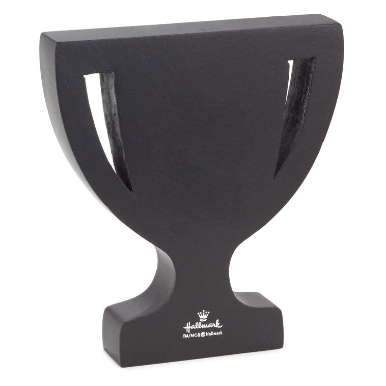 Hallmark Best Grandpa Ever Trophy-Shaped Quote Sign, 5.3x6