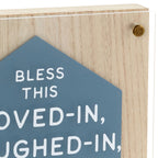 Hallmark Bless This House Layered Square Quote Sign, 8x8