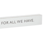Hallmark Blessed Is Too Small A Word Wood Quote Sign, 23.5x2