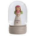  Blossom Bucket October Birthstone Angel Snow Globe, 4.2"