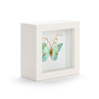  Demdaco Light Blue Butterfly Small Shadow Box Wall Decor, 4"