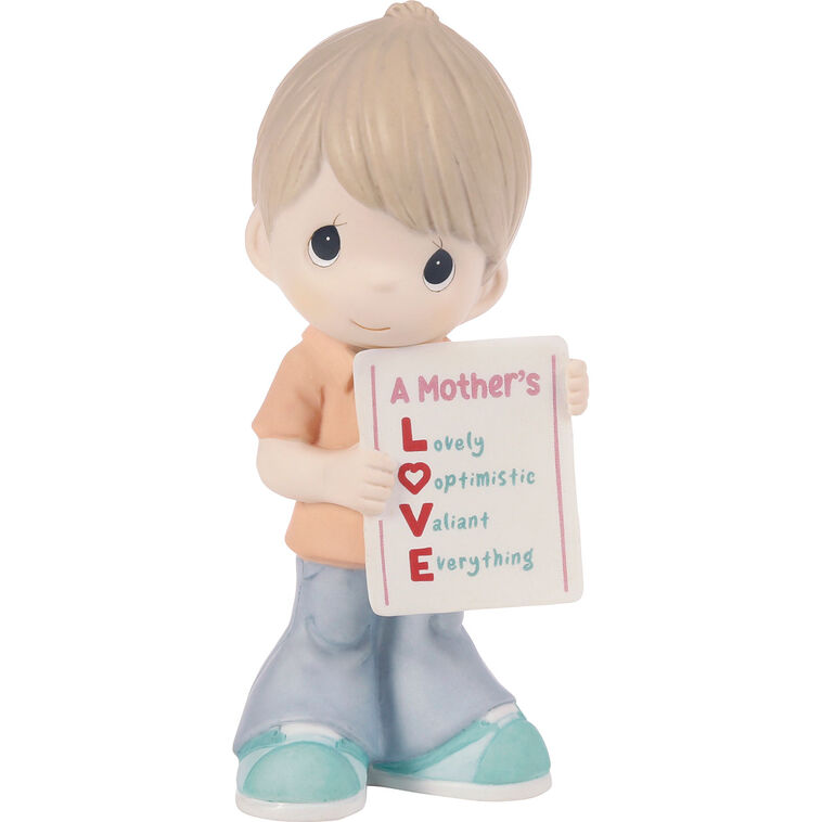  Precious Moments A Mother's Love Is Everything Boy Figurine, 4.8"