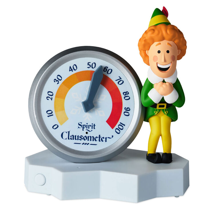 Hallmark Elf Buddy The Elf™ Spirit Clausometer Figurine With Sound