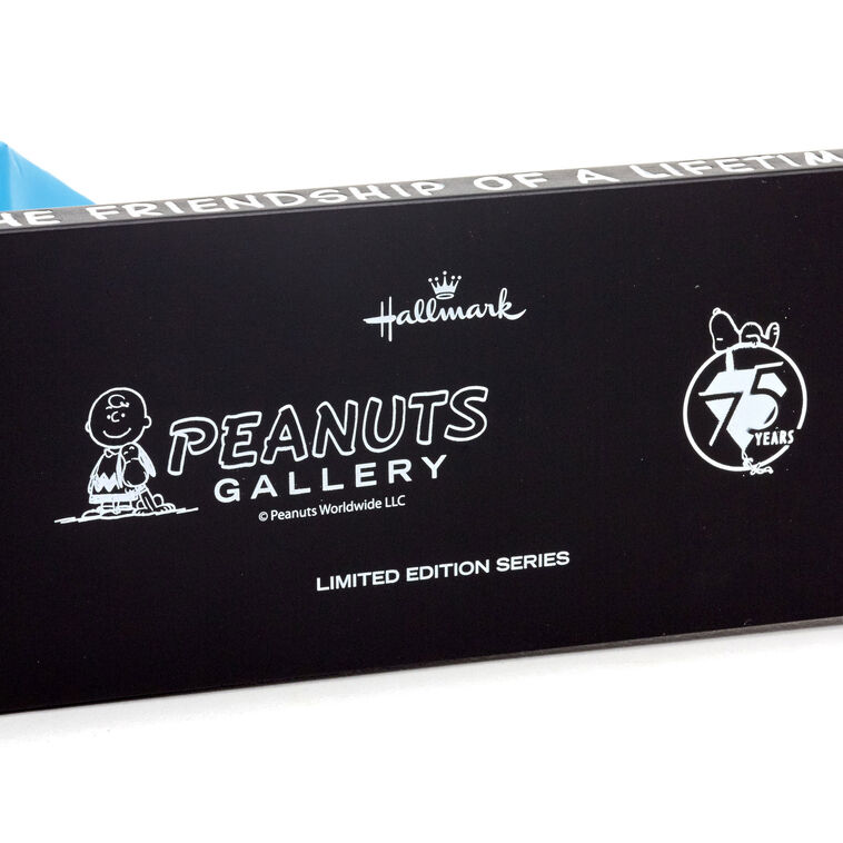 Hallmark Peanuts® 75th Anniversary Friendship Of A Lifetime Limited Edition Charlie Brown And Snoopy Figurine, 4.25"