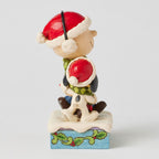 Enesco Jim Shore Peanuts Charlie Brown And Snoopy Wrapped In Scarf Figurine, 6"