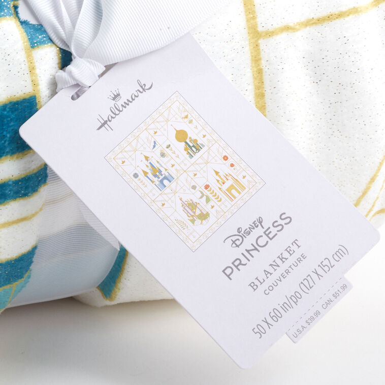 Hallmark Disney Princess Castles Throw Blanket, 50x60