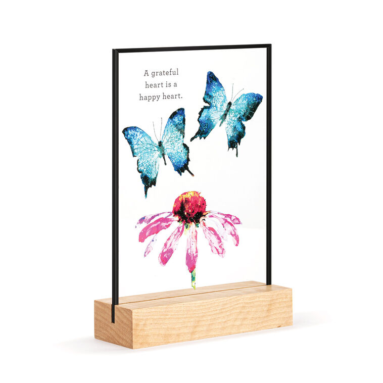  Demdaco Butterflies And Coneflower Large Suncatcher, 7"