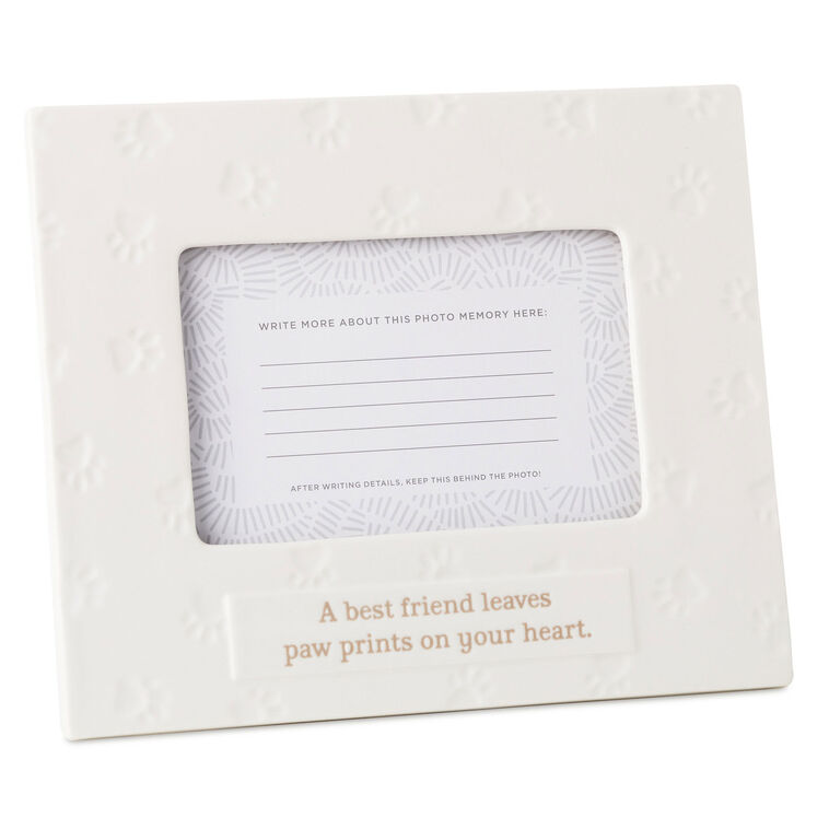 Hallmark A Best Friend Leaves Paw Prints Picture Frame, 4x6