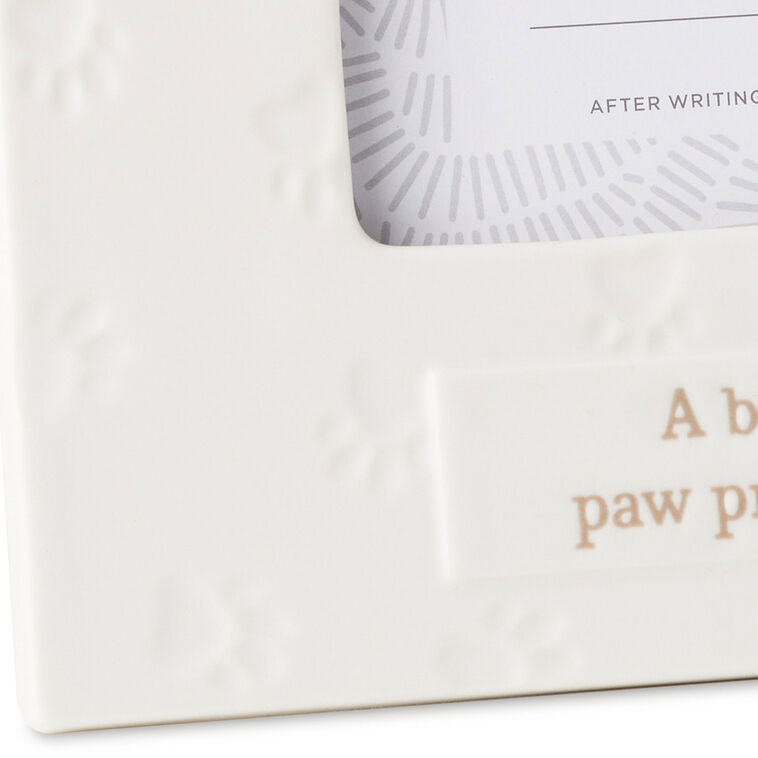 Hallmark A Best Friend Leaves Paw Prints Picture Frame, 4x6