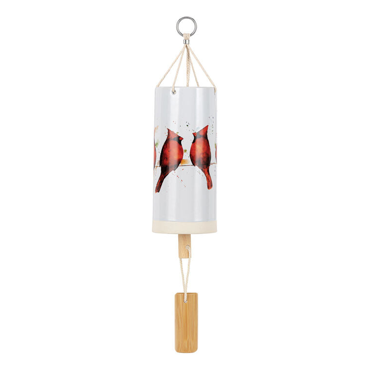  Demdaco Cardinals On A Wire Windchime, 7"