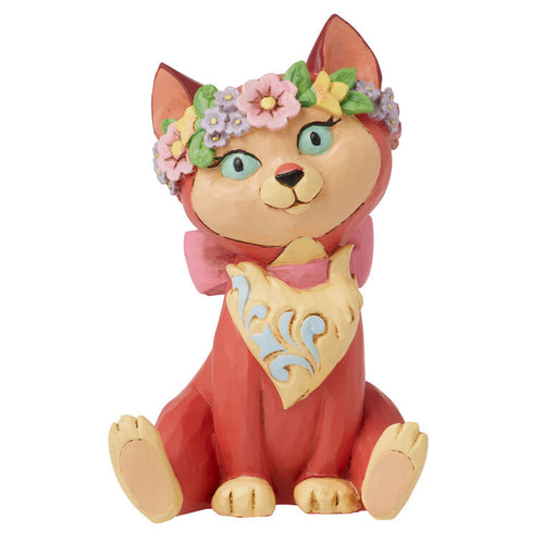 Enesco Jim Shore Disney Alice In Wonderland Dinah Cat Mini Figurine, 3.1"