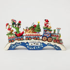 Enesco Jim Shore Mickey Mouse And Friends Light-Up Musical Train Figurine, 8.64"