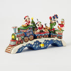 Enesco Jim Shore Mickey Mouse And Friends Light-Up Musical Train Figurine, 8.64"