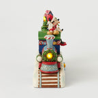 Enesco Jim Shore Mickey Mouse And Friends Light-Up Musical Train Figurine, 8.64"