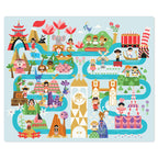 Hallmark Disney It's A Small World Map Throw Blanket, 60x52