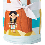 Hallmark Disney It's A Small World Map Throw Blanket, 60x52