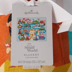 Hallmark Disney It's A Small World Map Throw Blanket, 60x52