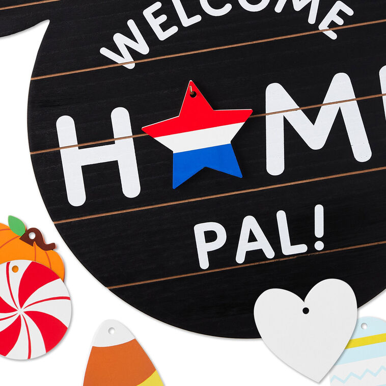 Hallmark Disney Mickey Mouse Ears Welcome Sign With Seasonal Decorations