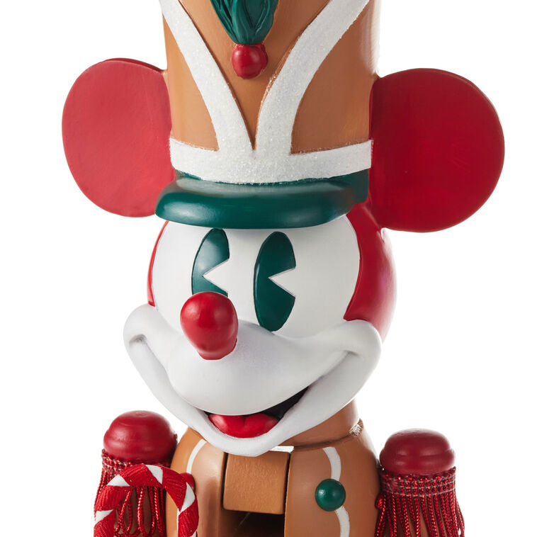 Hallmark Disney Mickey Mouse Gingerbread Nutcracker Figurine, 13.5"