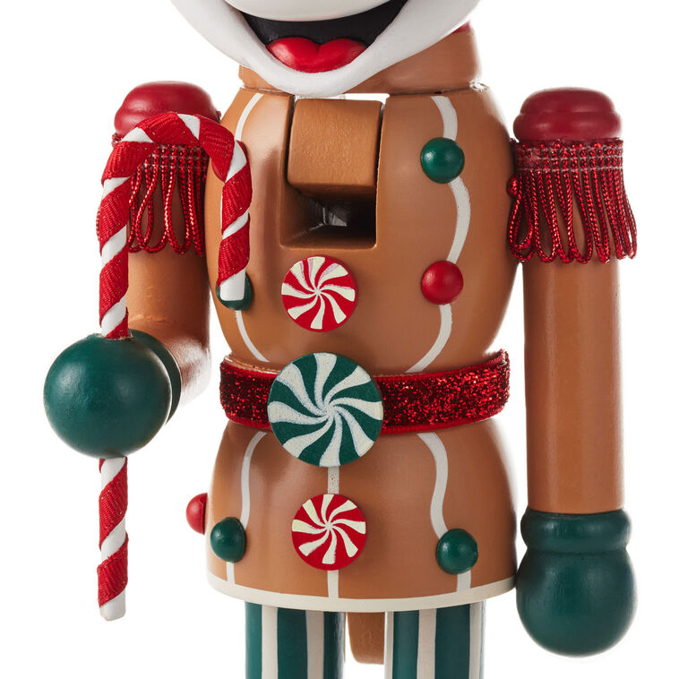Hallmark Disney Mickey Mouse Gingerbread Nutcracker Figurine, 13.5"
