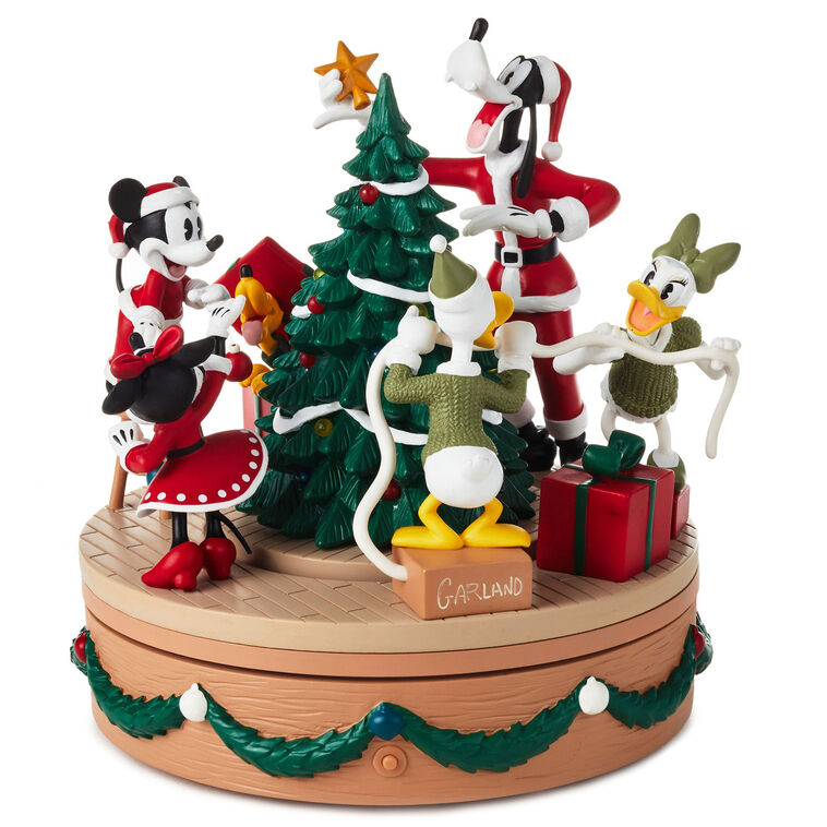 Hallmark Disney Mickey Mouse And Friends Christmas Musical Figurine With Light And Motion