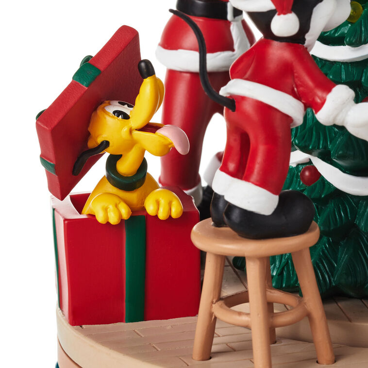Hallmark Disney Mickey Mouse And Friends Christmas Musical Figurine With Light And Motion