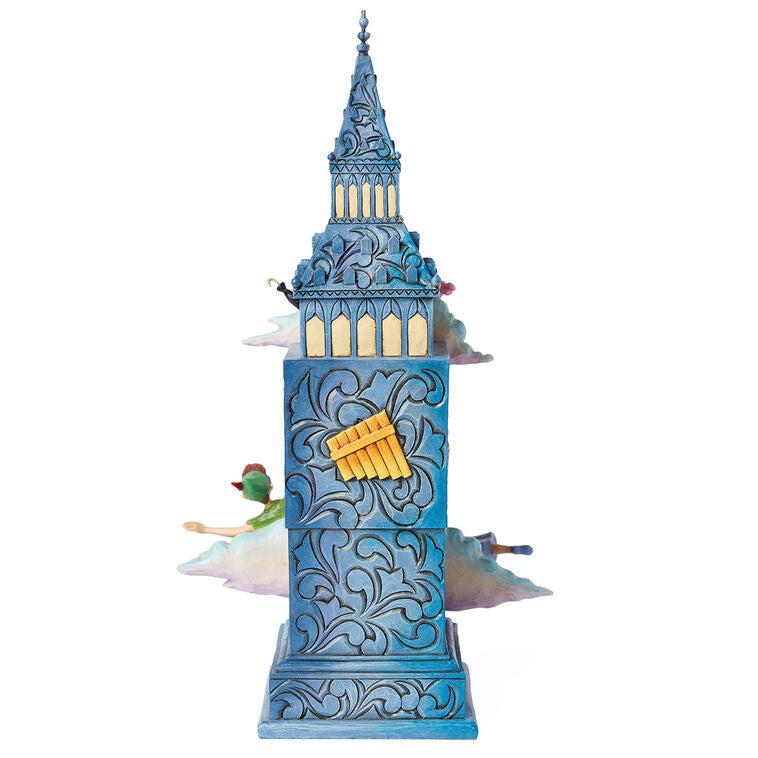 Enesco Jim Shore Disney Traditions Peter Pan Clock Figurine, 10.2"