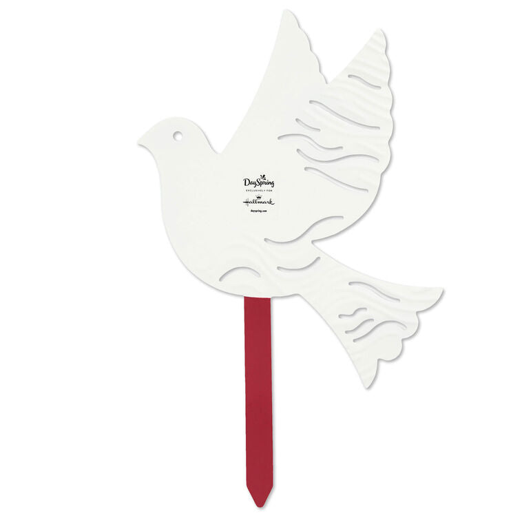 Hallmark Carried Home Dove Garden Stake, 10"