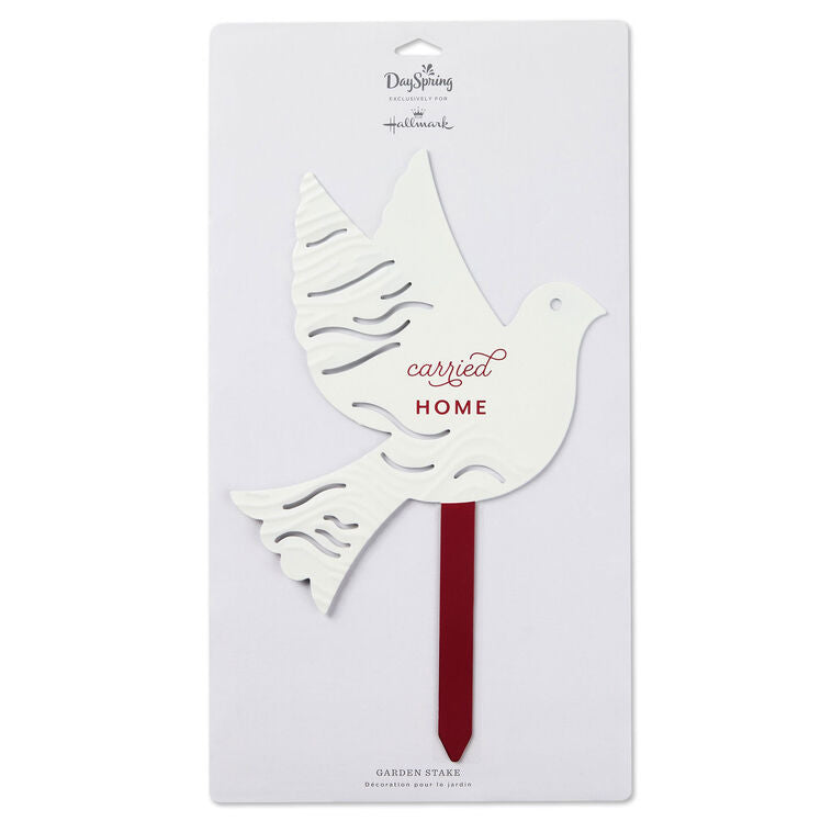 Hallmark Carried Home Dove Garden Stake, 10"