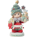  Precious Moments Overloaded With Christmas Joy Girl Figurine, 5.8"