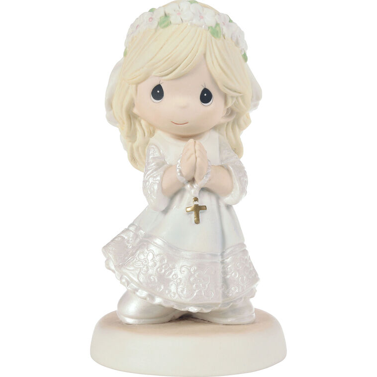  Precious Moments My First Communion Blonde Girl Figurine, 5.1"