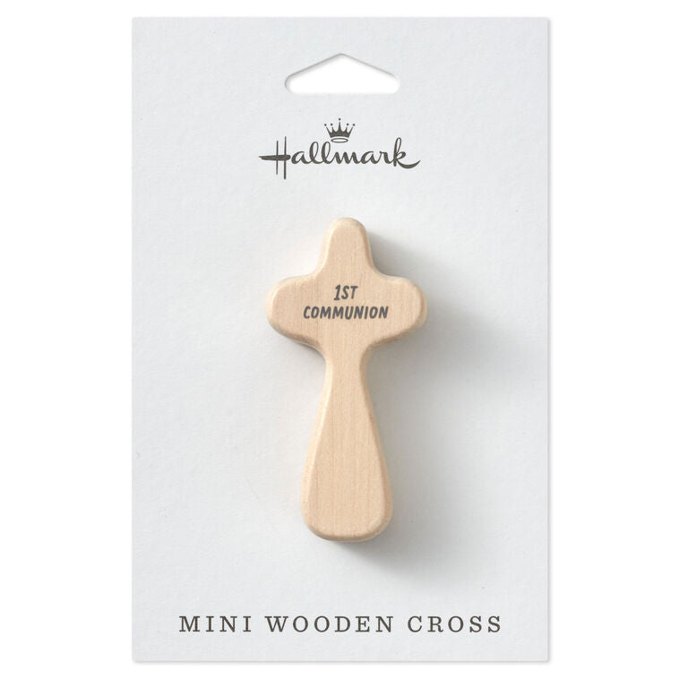 Hallmark First Communion Mini Comfort Cross, 2.25"