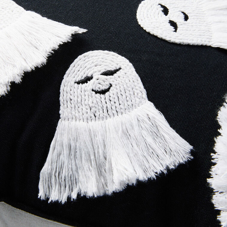 Hallmark Fringe Ghosts Halloween Pillow, 16x16