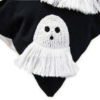 Hallmark Fringe Ghosts Halloween Pillow, 16x16