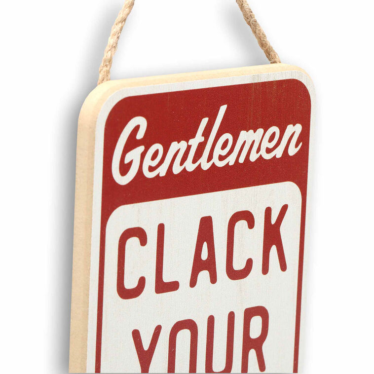  Open Road Garage Clack Your Tongs Wood Quote Sign