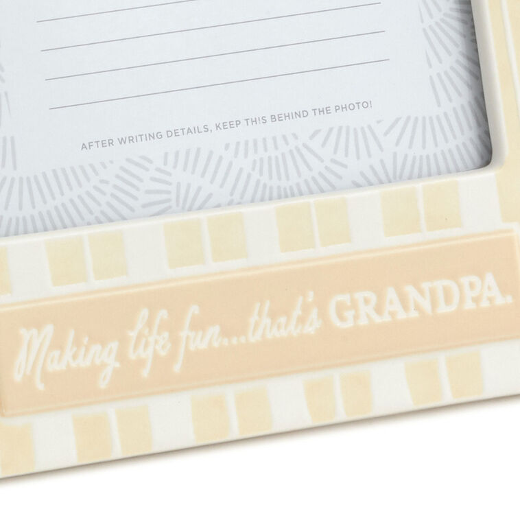 Hallmark Grandpa Makes Life Fun Picture Frame, 4x6