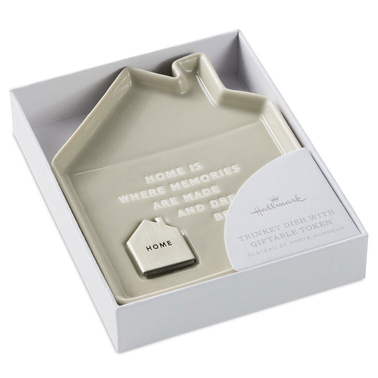 Hallmark House-Shaped Trinket Dish With Token