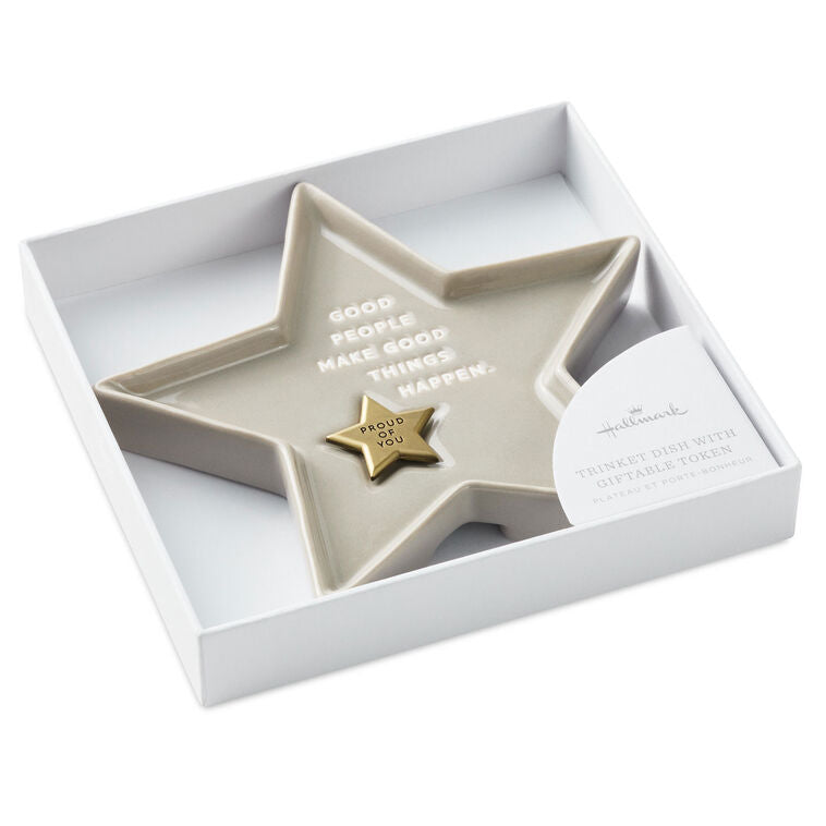 Hallmark Star-Shaped Trinket Dish With Token